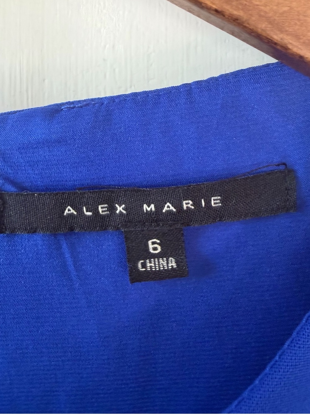 NWT Alex Marie Cobalt Blue Sleeveless Jumpsuit with Waist Accent, Size 6 - Picture 4 of 10